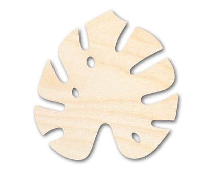 Unfinished Wood Monstera Leaf Shape - Craft - up to 46" - NameSigns.com