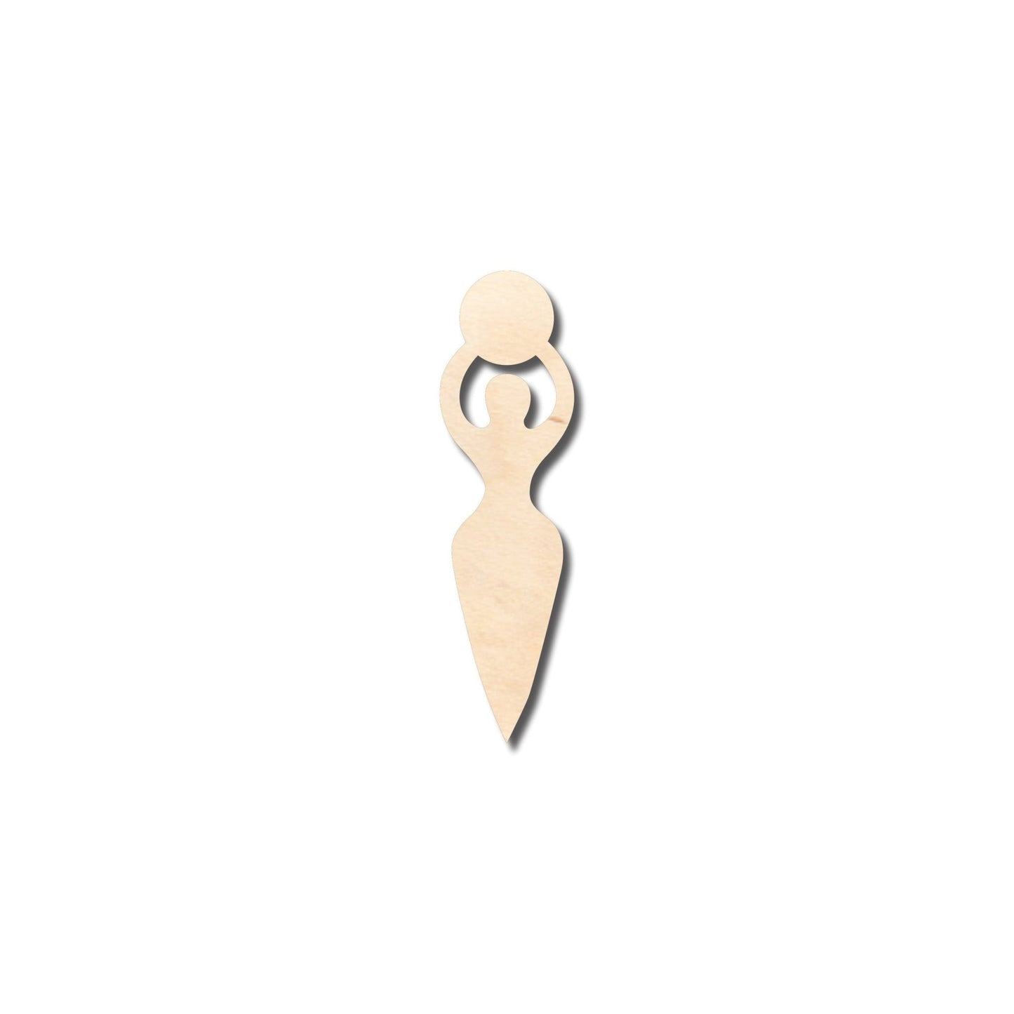 Unfinished Wood Moon Goddess Shape - Craft - up to 46" DIY - NameSigns.com