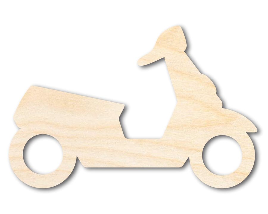 Unfinished Wood Moped Shape | DIY Craft Cutout | up to 46" DIY - NameSigns.com