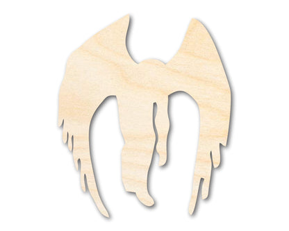 Unfinished Wood Mothman Shape - Craft - up to 46" - NameSigns.com
