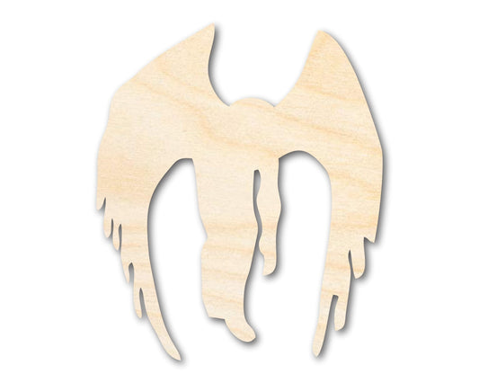 Unfinished Wood Mothman Shape - Craft - up to 46" - NameSigns.com