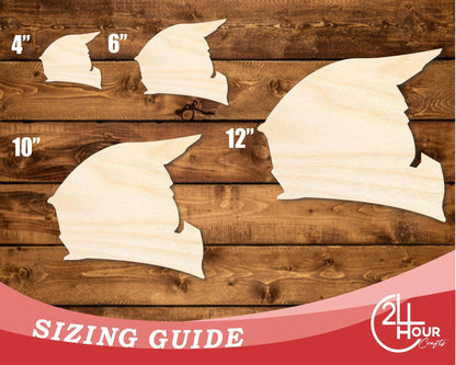 Unfinished Wood Motorcycle Helmet Shape | DIY Craft Cutout | up to 46" DIY - NameSigns.com