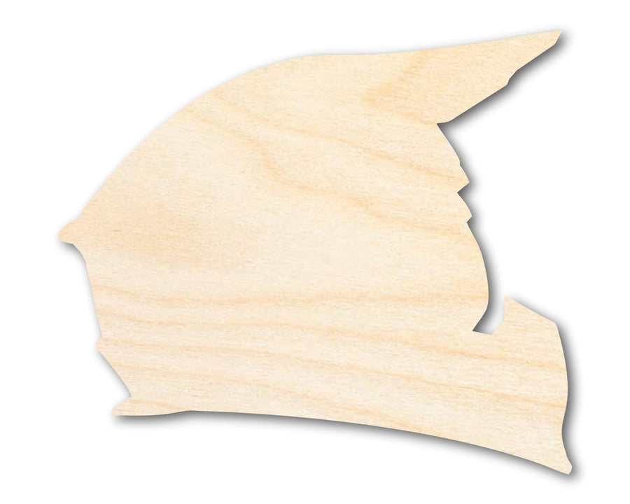 Unfinished Wood Motorcycle Helmet Shape | DIY Craft Cutout | up to 46" DIY - NameSigns.com