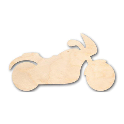 Unfinished Wood Motorcycle Shape - Biker - Craft - up to 46" DIY - NameSigns.com