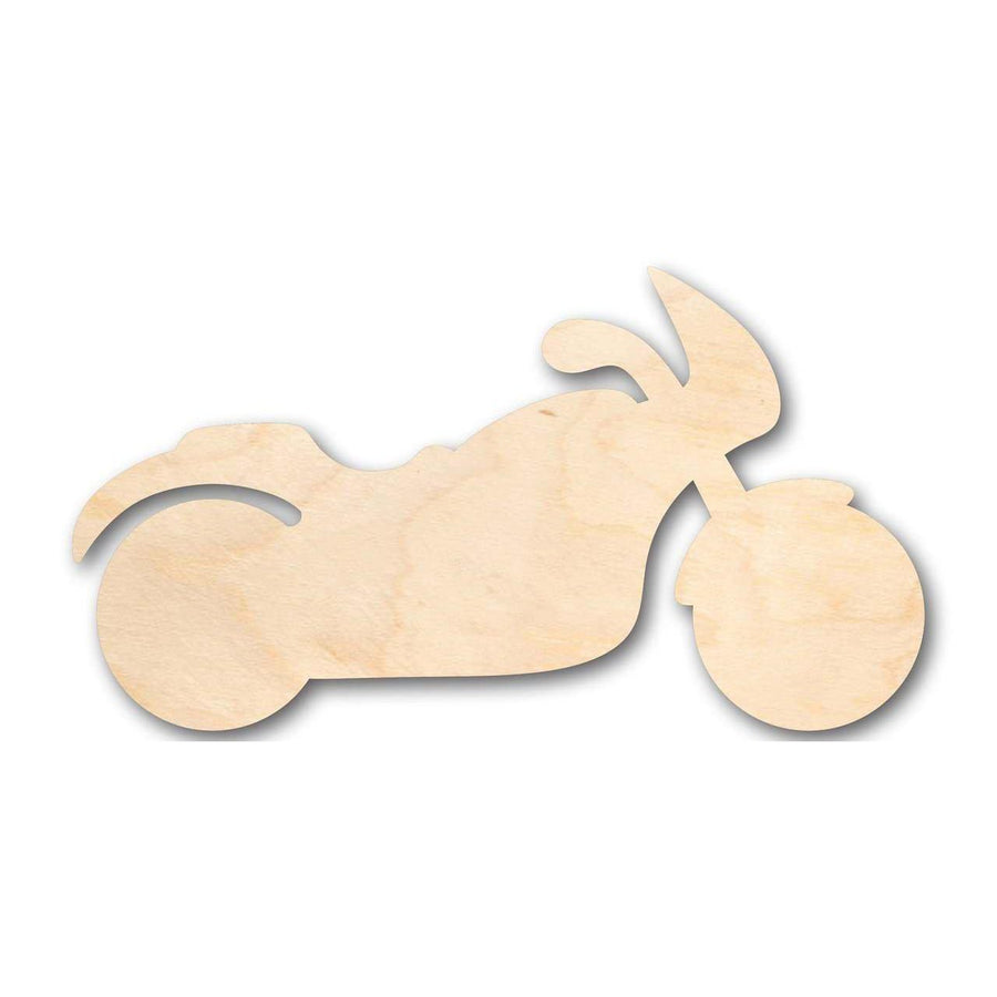 Unfinished Wood Motorcycle Shape - Biker - Craft - up to 46" DIY - NameSigns.com