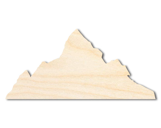 Unfinished Wood Mount Everest Shape | DIY Craft Cutout | up to 46" DIY - NameSigns.com
