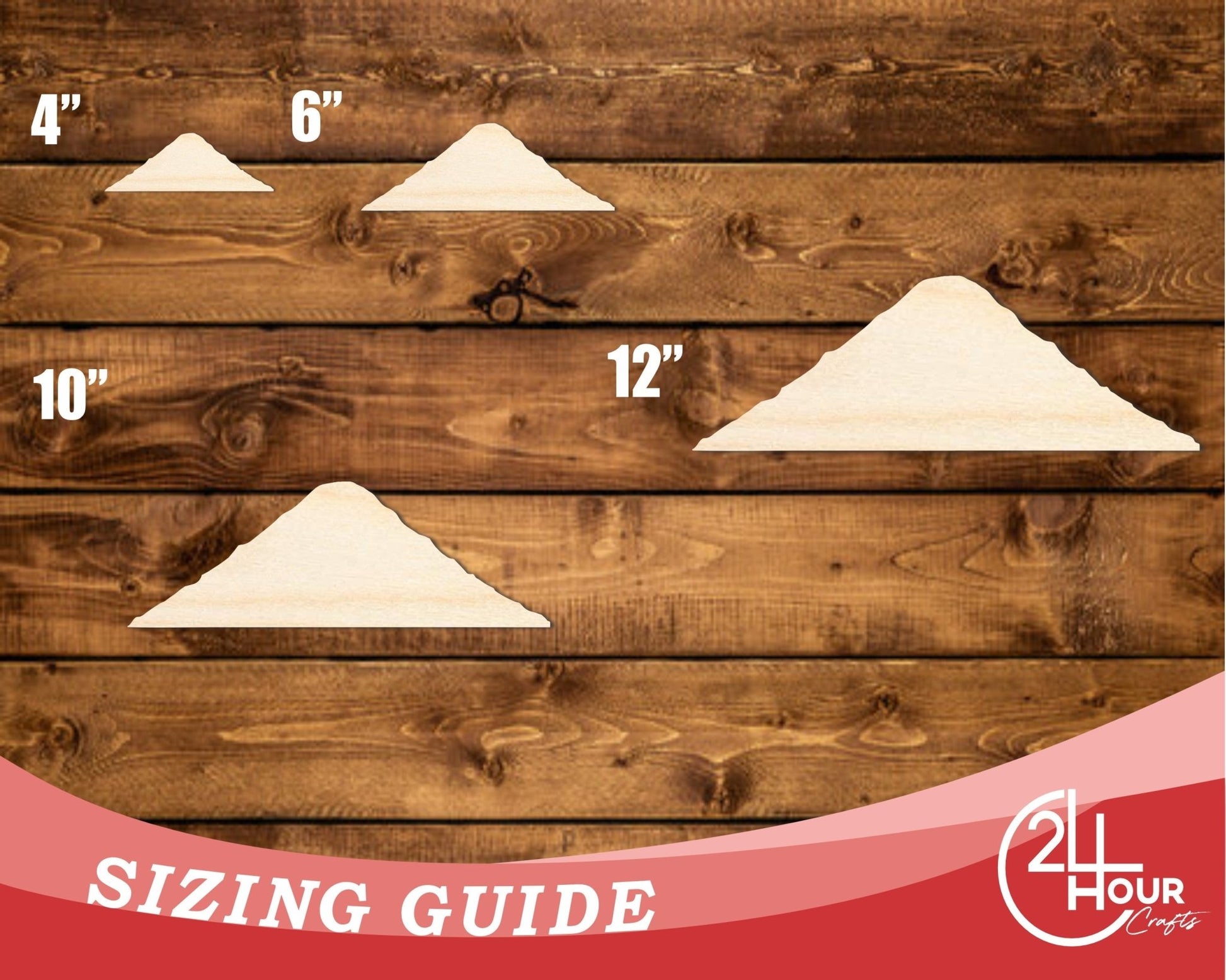 Unfinished Wood Mount Fiji Shape | DIY Craft Cutout | up to 46" DIY - NameSigns.com