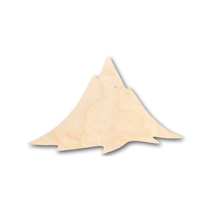 Unfinished Wood Mountain Shape - Nature - Craft - up to 46" DIY - NameSigns.com