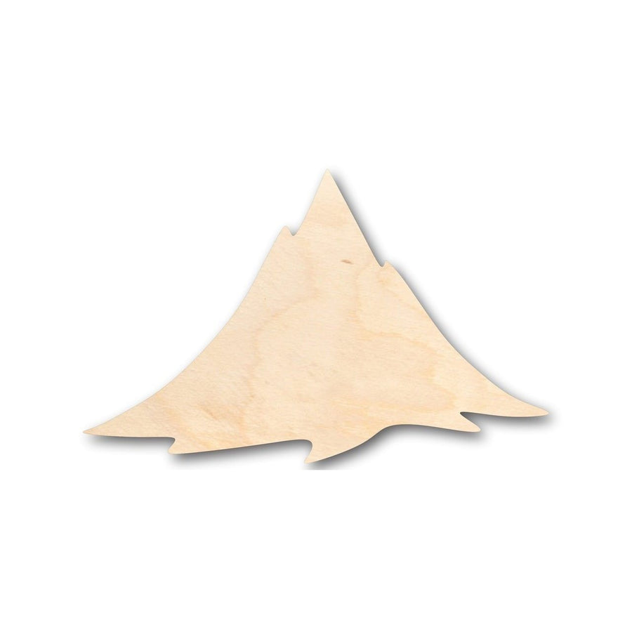 Unfinished Wood Mountain Shape - Nature - Craft - up to 46" DIY - NameSigns.com