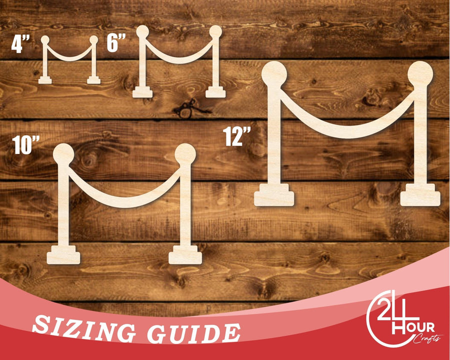 Unfinished Wood Movie Rope Shape | DIY Craft Cutout | up to 46" DIY - NameSigns.com