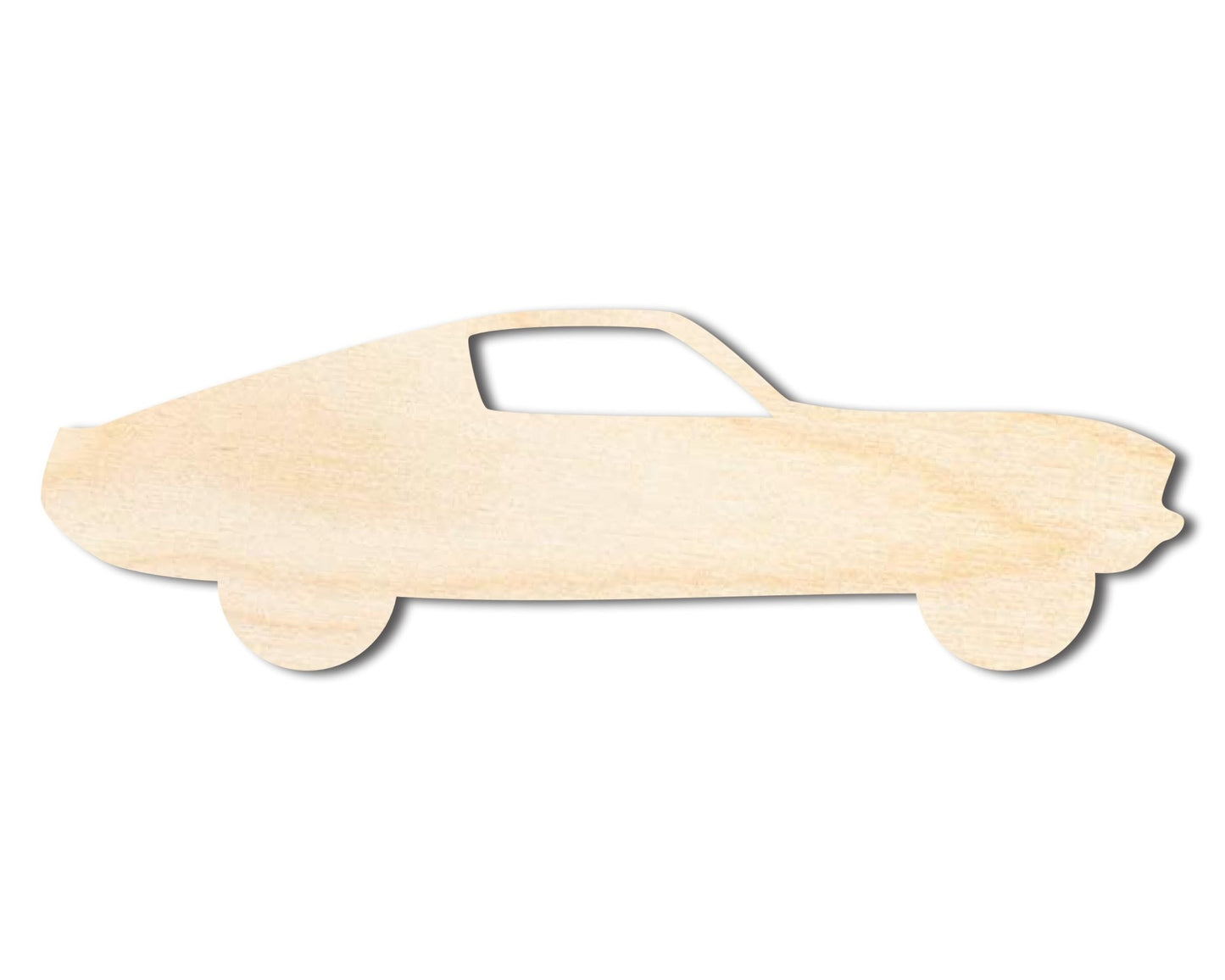 Unfinished Wood Muscle Car Shape - Car Craft - up to 46" DIY - NameSigns.com