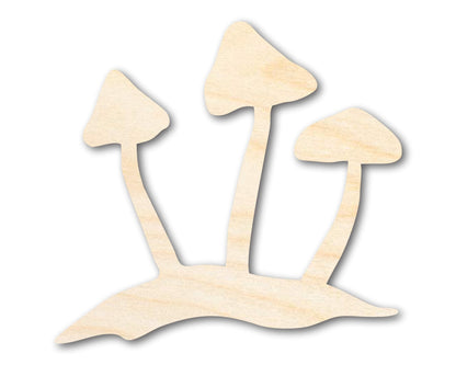 Unfinished Wood Mushrooms Shape - Craft - up to 46" - NameSigns.com