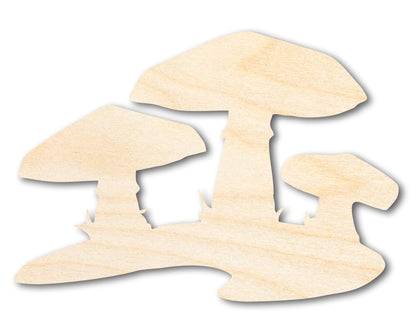 Unfinished Wood Mushrooms Shape - Craft - up to 46" - NameSigns.com