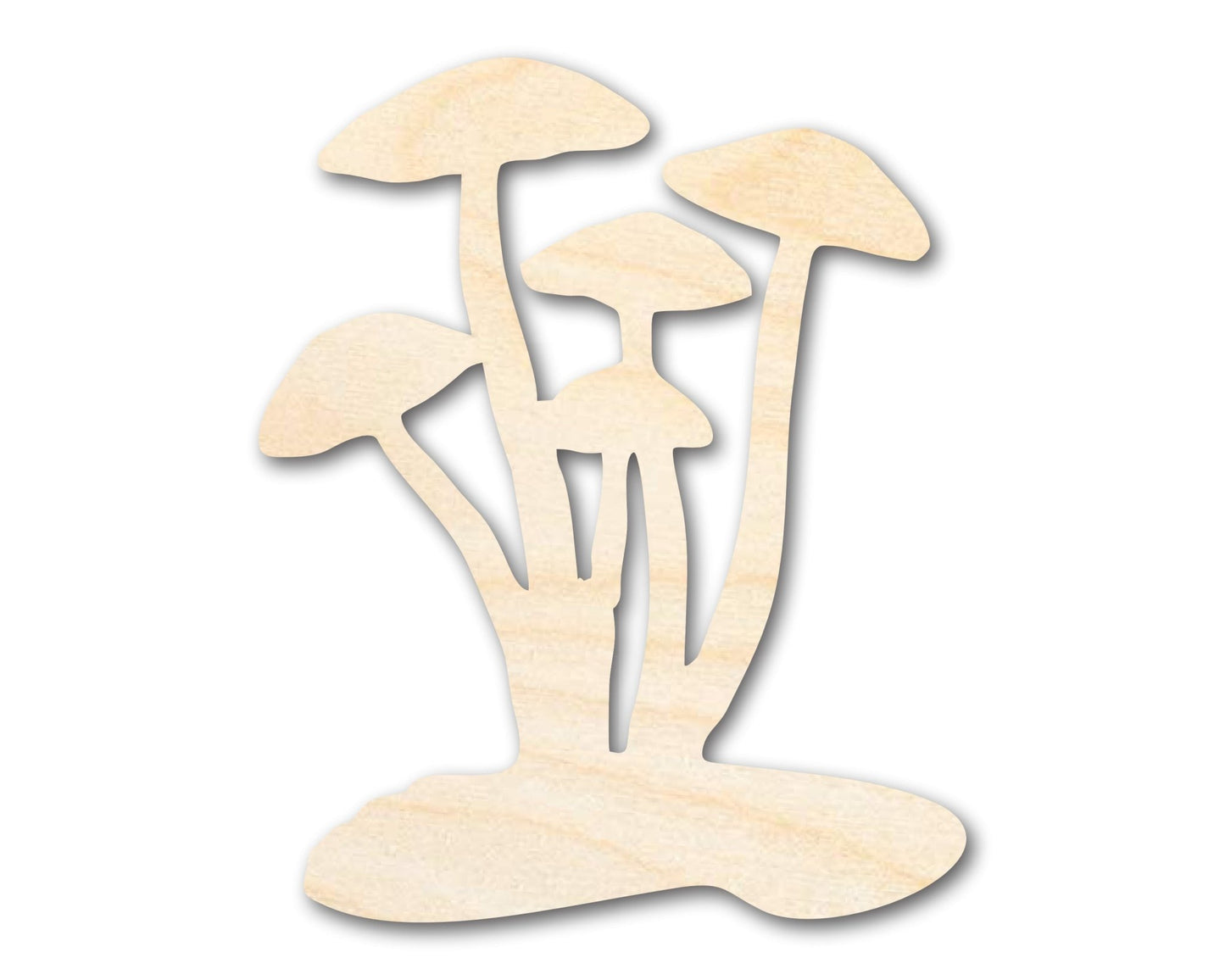 Unfinished Wood Mushrooms Shape - Craft - up to 46" - NameSigns.com