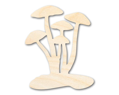 Unfinished Wood Mushrooms Shape - Craft - up to 46" - NameSigns.com