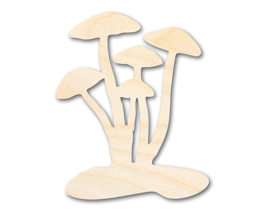 Unfinished Wood Mushrooms Shape - Craft - up to 46" - NameSigns.com