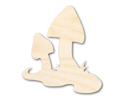 Unfinished Wood Mushrooms Shape - Craft - up to 46" - NameSigns.com