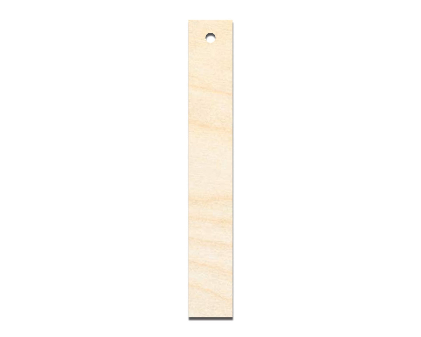 Unfinished Wood Narrow Bookmark Shape | DIY Craft Cutout | up to 12" DIY - NameSigns.com