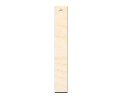 Unfinished Wood Narrow Bookmark Shape | DIY Craft Cutout | up to 12" DIY - NameSigns.com