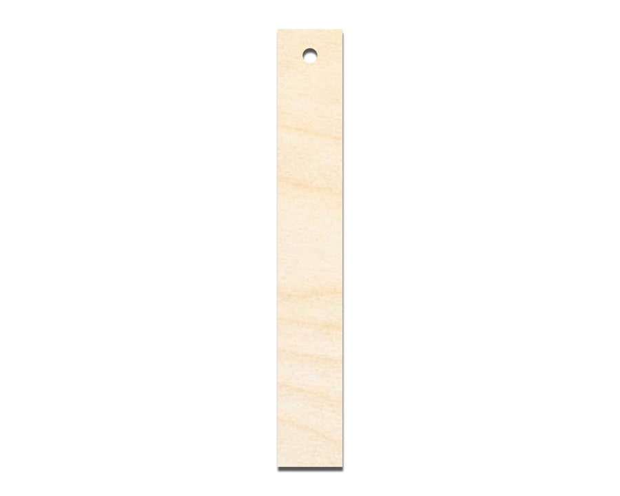 Unfinished Wood Narrow Bookmark Shape | DIY Craft Cutout | up to 12" DIY - NameSigns.com