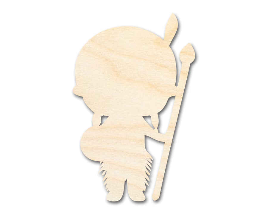 Unfinished Wood Native Boy Shape | Craft Cutout | up to 46" DIY - NameSigns.com