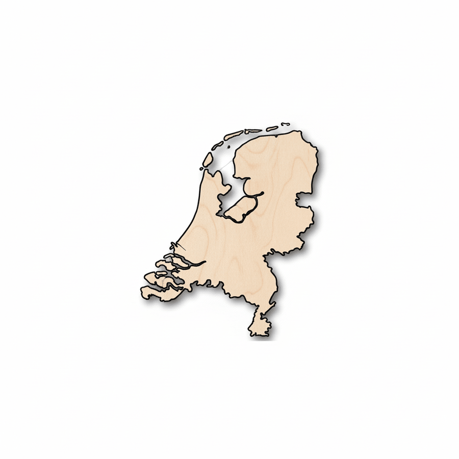 Unfinished Wood Netherlands Shape - Country - Craft - up to 46" DIY - NameSigns.com