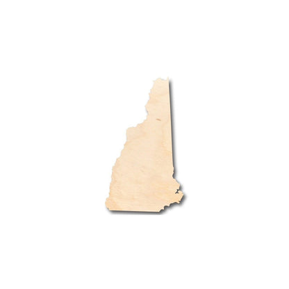 Unfinished Wood New Hampshire Shape - State - Craft - up to 46" DIY - NameSigns.com