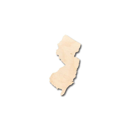 Unfinished Wood New Jersey Shape - State - Craft - up to 46" DIY - NameSigns.com