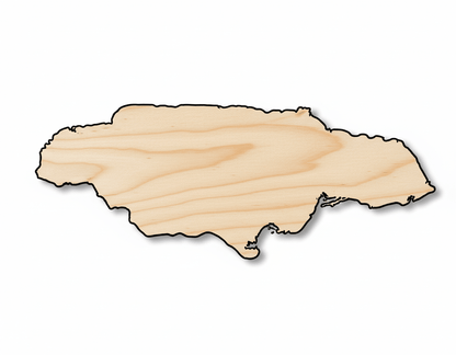 Unfinished Wood New Providence Island Shape - Bahamas Country Craft - up to 46" DIY - NameSigns.com