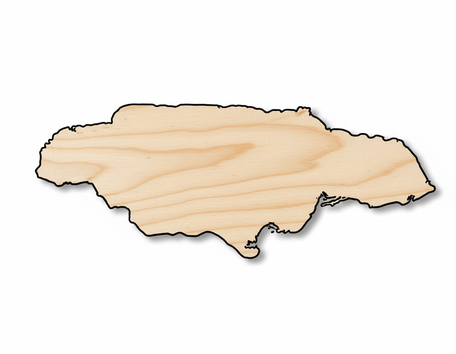 Unfinished Wood New Providence Island Shape - Bahamas Country Craft - up to 46" DIY - NameSigns.com