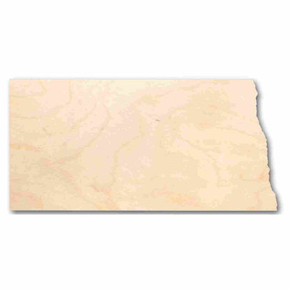 Unfinished Wood North Dakota Shape - State - Craft - up to 46" DIY - NameSigns.com