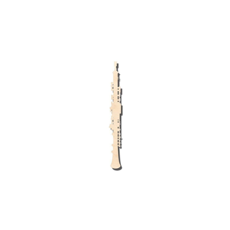 Unfinished Wood Oboe Shape - Music - Craft - up to 46" DIY - NameSigns.com