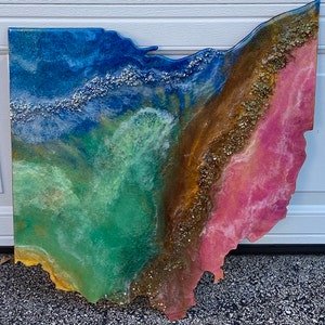 Unfinished Wood Ohio Shape - State - Craft - up to 46" DIY - NameSigns.com