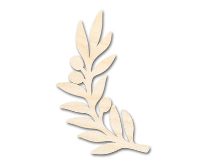 Unfinished Wood Olive Branch Shape - Craft - up to 46" DIY - NameSigns.com