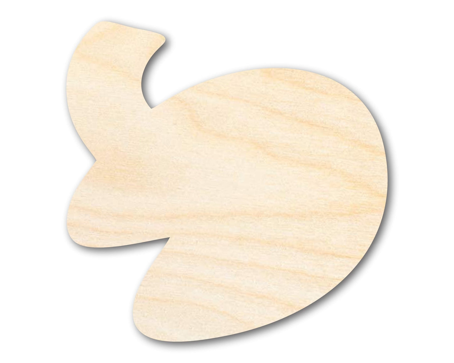 Unfinished Wood Open Fortune Cookie Shape | DIY Craft Cutout | up to 46" DIY - NameSigns.com