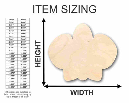 Unfinished Wood Orchid Flower Shape - Spring - Craft - up to 46" DIY - NameSigns.com