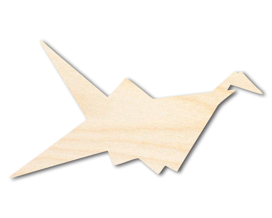 Unfinished Wood Origami Bird Shape | DIY Craft Cutout | up to 46" DIY - NameSigns.com