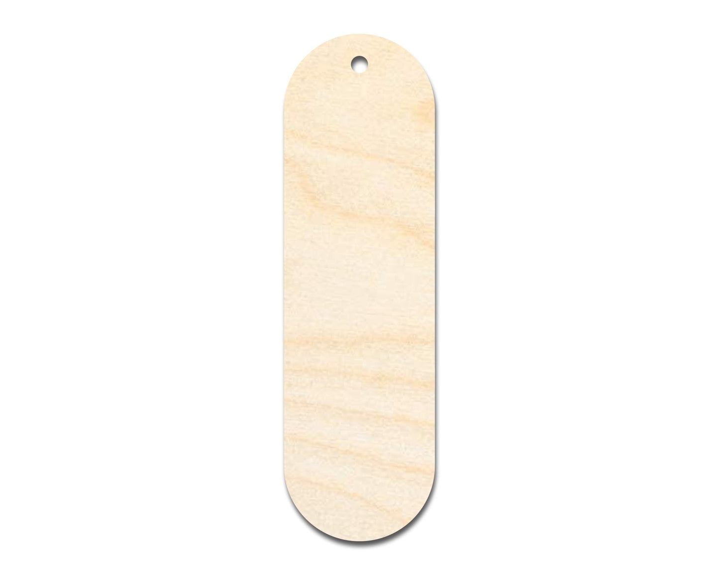 Unfinished Wood Oval Bookmark Shape | DIY Craft Cutout | up to 12" DIY - NameSigns.com