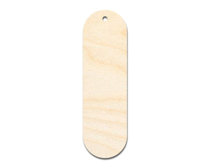 Unfinished Wood Oval Bookmark Shape | DIY Craft Cutout | up to 12" DIY - NameSigns.com