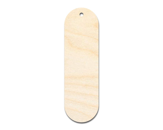 Unfinished Wood Oval Bookmark Shape | DIY Craft Cutout | up to 12" DIY - NameSigns.com
