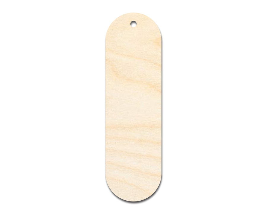 Unfinished Wood Oval Bookmark Shape | DIY Craft Cutout | up to 12" DIY - NameSigns.com