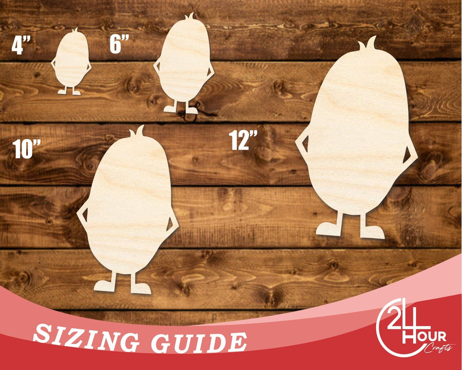 Unfinished Wood Oval Monster Shape | DIY Craft Cutout | up to 46" DIY - NameSigns.com