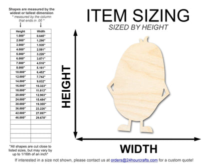 Unfinished Wood Oval Monster Shape | DIY Craft Cutout | up to 46" DIY - NameSigns.com