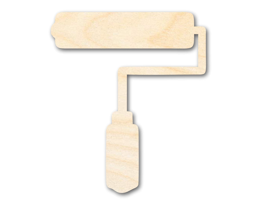 Unfinished Wood Paint Roller Shape | DIY Craft Cutout | up to 46" DIY - NameSigns.com