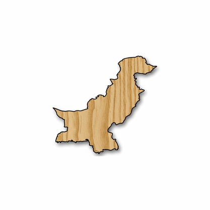 Unfinished Wood Pakistan Shape - Country - Craft - up to 46" Width DIY - NameSigns.com