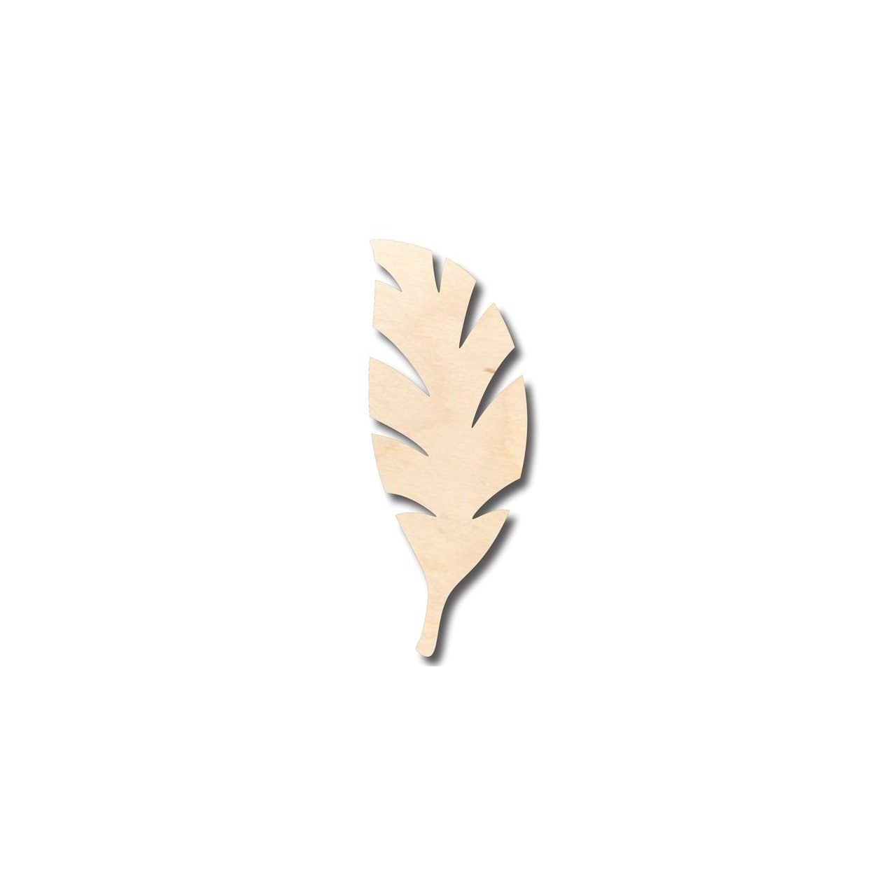 Unfinished Wood Palm Tree Leaf Shape - Craft - up to 46" DIY - NameSigns.com