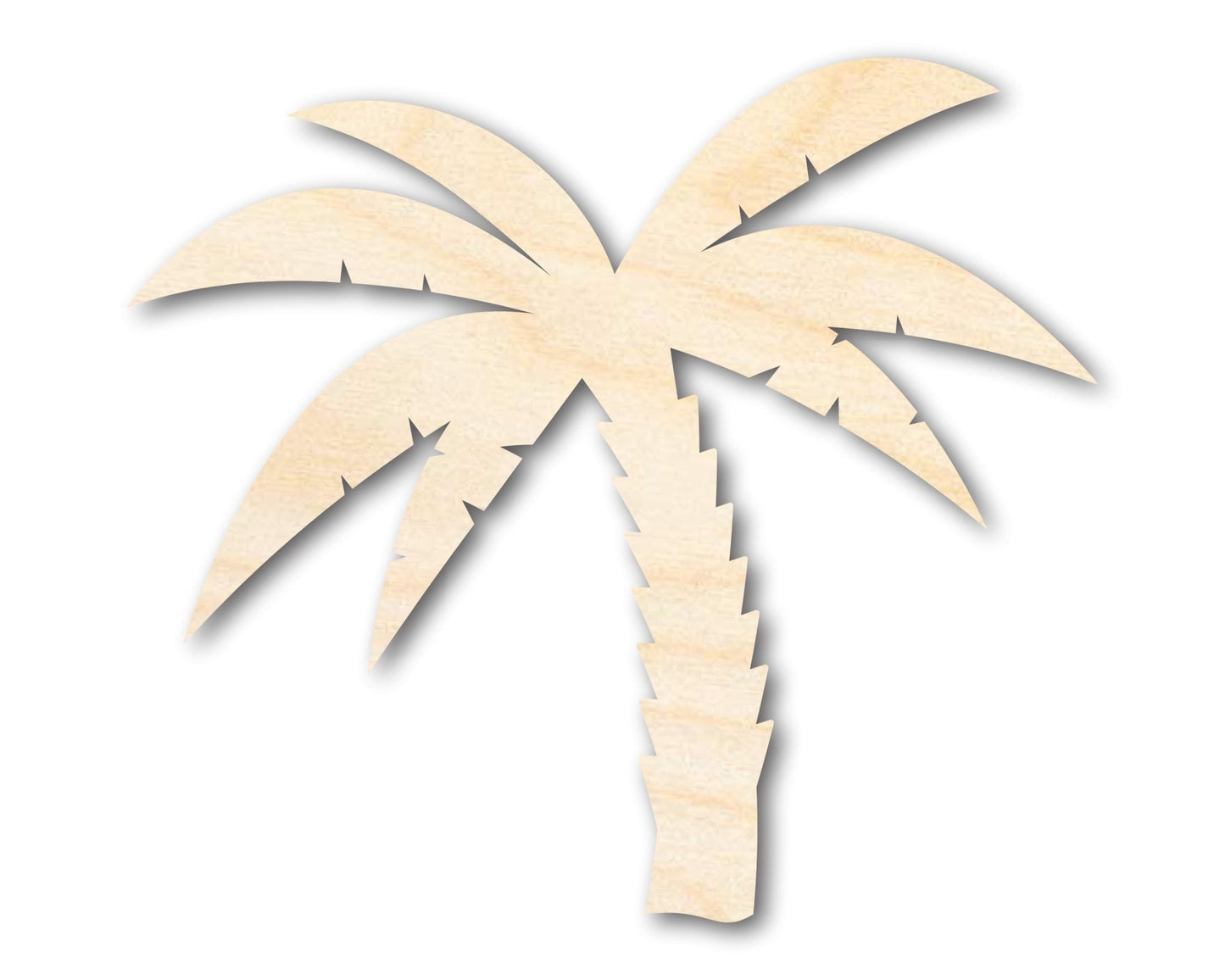 Unfinished Wood Palm Tree Shape - Craft - up to 46" - NameSigns.com
