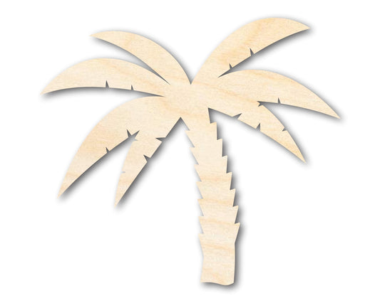 Unfinished Wood Palm Tree Shape - Craft - up to 46" - NameSigns.com