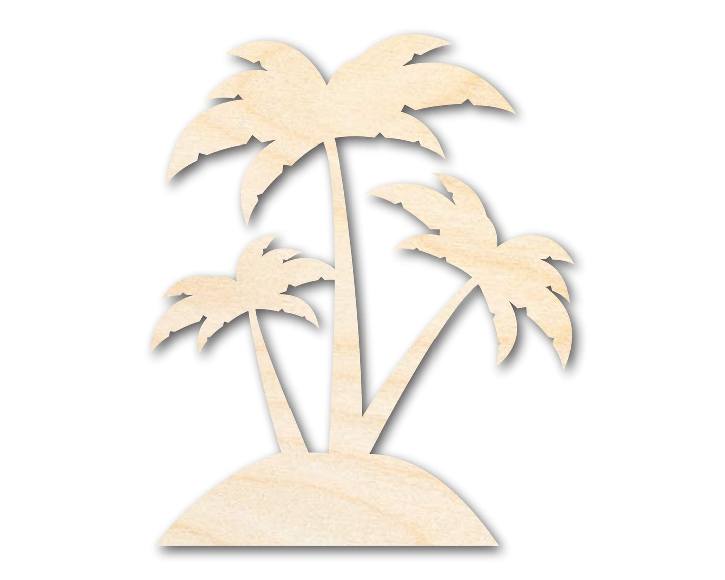 Unfinished Wood Palm Trees Shape - Craft - up to 46" - NameSigns.com