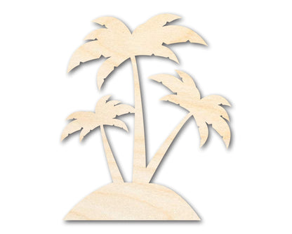 Unfinished Wood Palm Trees Shape - Craft - up to 46" - NameSigns.com